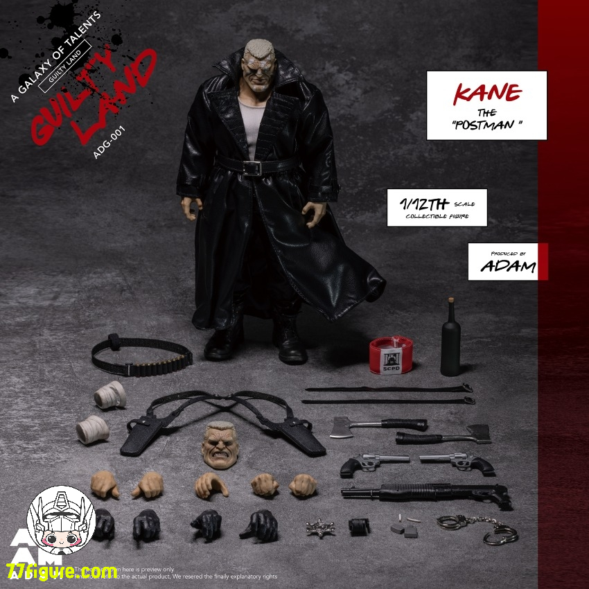 【予約商品】ADAM 1/12 ADG-001 ギルティランド ポストマン ケイン 塗装済み可動フィギュア