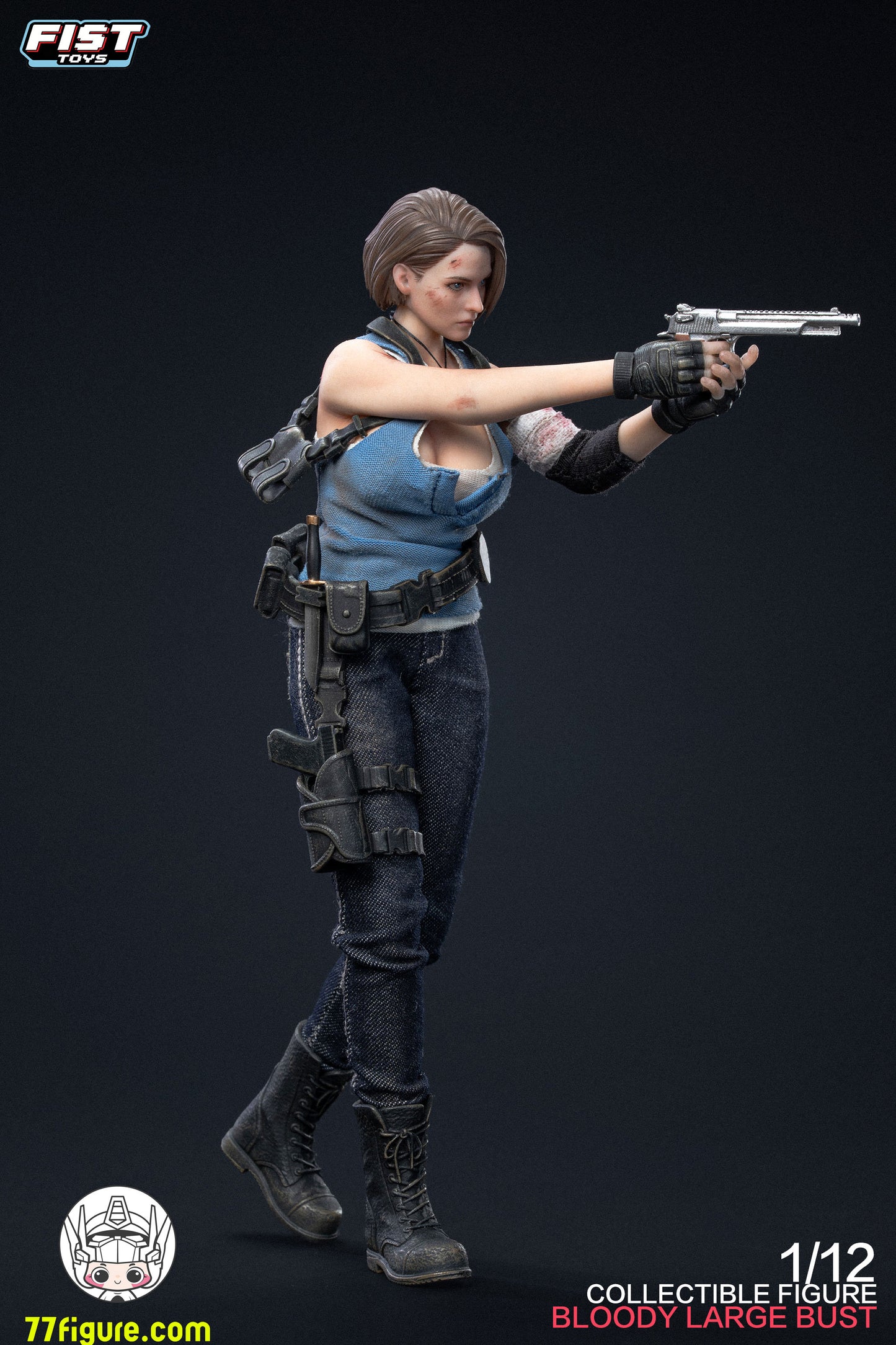 Fist Toys 1/12 FIST-002 ドゥームズデイ・コップ ブラッディVer. ラージバストVer. 塗装済み可動フィギュア