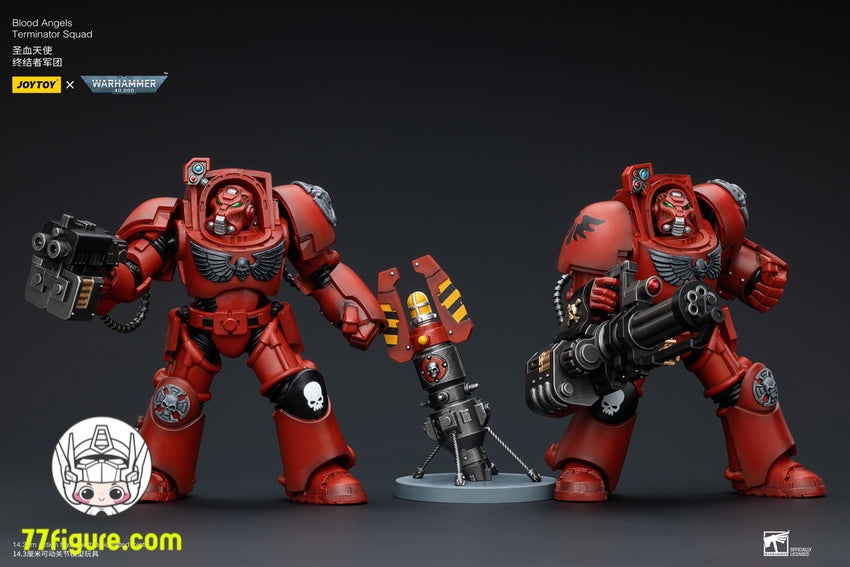 【品切れ】ジョイトイ JoyToy Source 1/18 『ウォーハンマー40K』ブラッド エンジェルズ ターミネーター分隊 ターミネーター 二体セット 塗装済み可動フィギユア