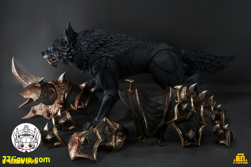 【品切れ】 魚卜イズ「ウェイストランド」 シリーズ 黒狼 塗装済み可動フィギユア