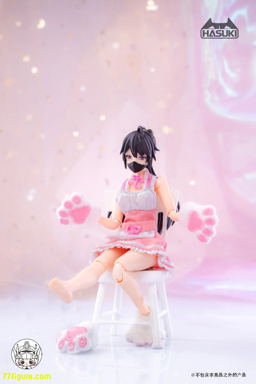 【品切れ】HASUKI 1/12 CS010 メイド服(ピンク) アクションフィギュア用衣装