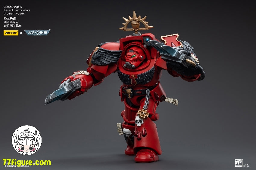 【品切れ】ジョイトイ JoyToy Source 1/18 『ウォーハンマー40K』ブラッドエンジェル 突撃終結者 ティボレル兄弟 塗装済み可動フィギュア