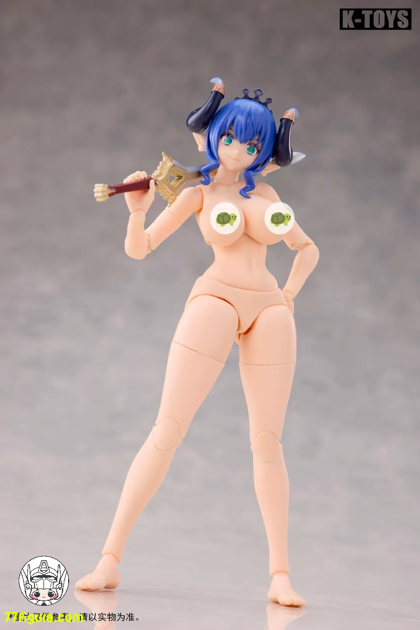 【予約商品】K Toys 1/12 KT02A 日系アニメ風 豊満な女性素体 白肌 塗装済み可動フィギュア