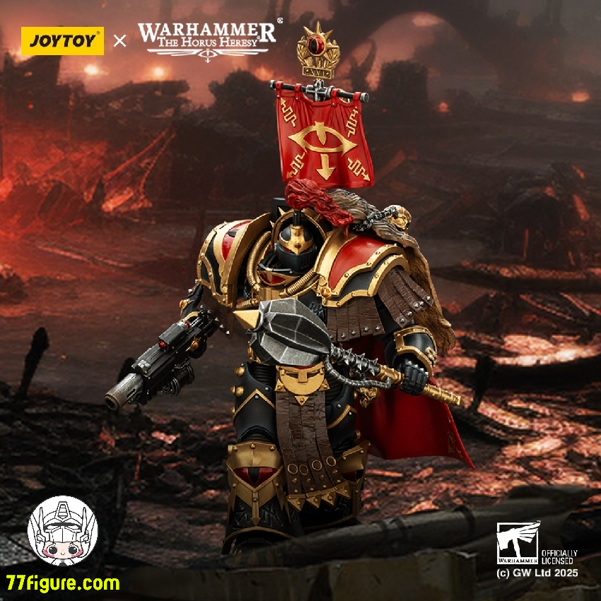 【予約商品】ジョイトイ JoyToy Source 1/18 『ウォーハンマー ホルスの異端』ホルスの息子軍団 カタフラクティ プラエトル コンビメルタとパワーモール付き 塗装済み可動フィギュア