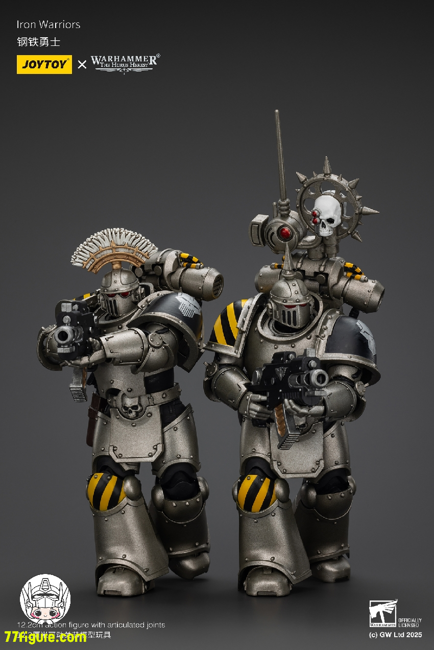 【品切れ】ジョイトイ JoyToy Source 1/18 『ウォーハンマー ホルスの異端』アイアン ウォリアーズ MKIII タクティカル 二体セット 塗装済み可動フィギュア
