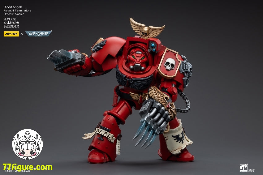 【品切れ】ジョイトイ JoyToy Source 1/18 『ウォーハンマー40K』ブラッドエンジェル 突撃終結者 ナシオ兄弟 塗装済み可動フィギュア