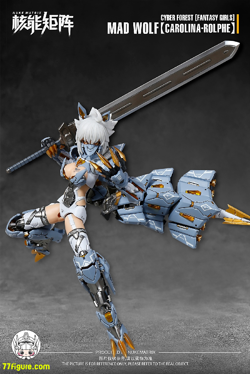 【品切れ】Nuke Matrix 1/12 「ファンタジーガール・サイバーフォレスト」マッドウルフ カロリーナ・ロルフ プラモデル