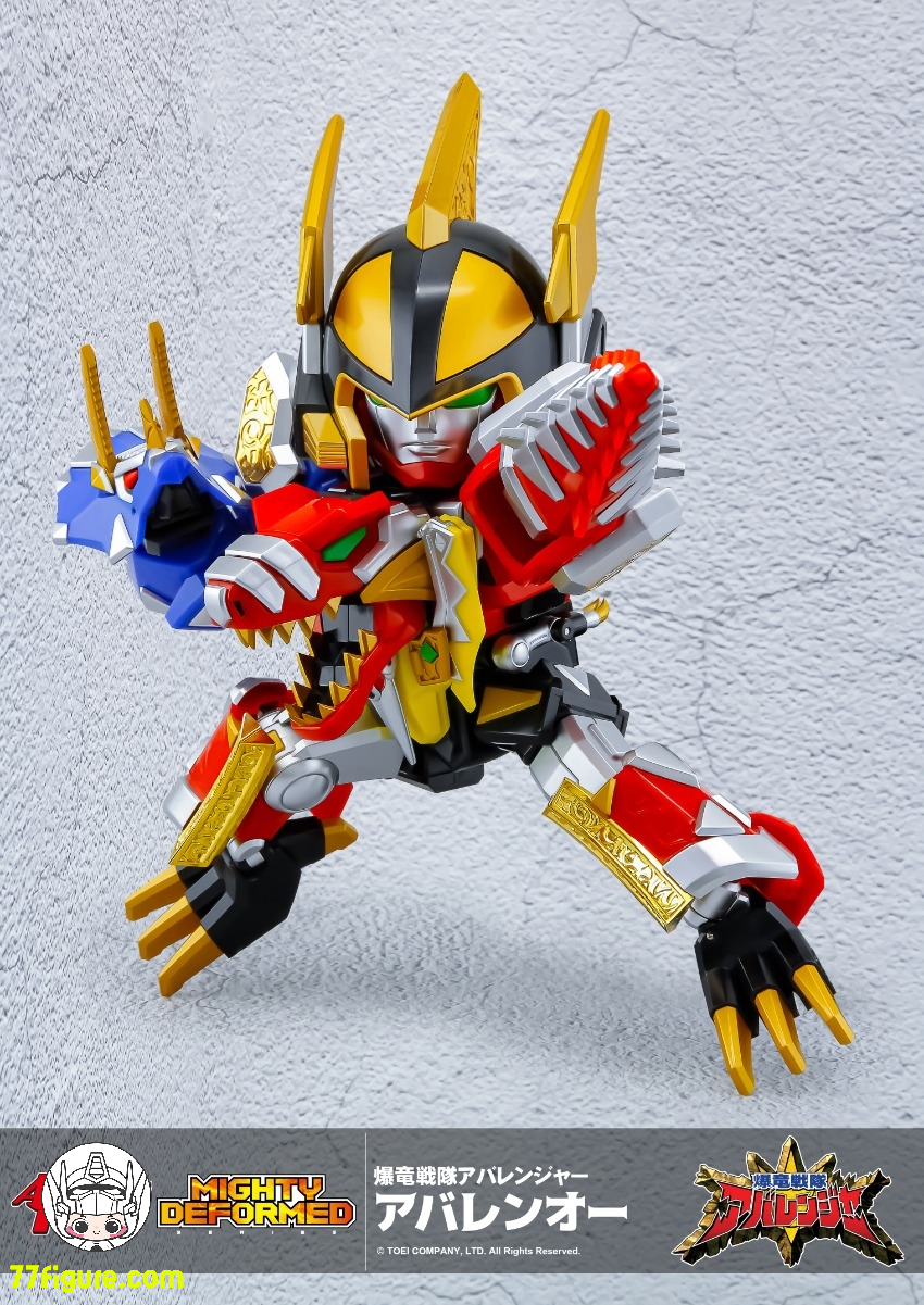 【予約商品】Action Toys MIGHTY DEFORMED 恐竜戦隊ジュウレンジャー アバレンオー 塗装済み可動フィギュア