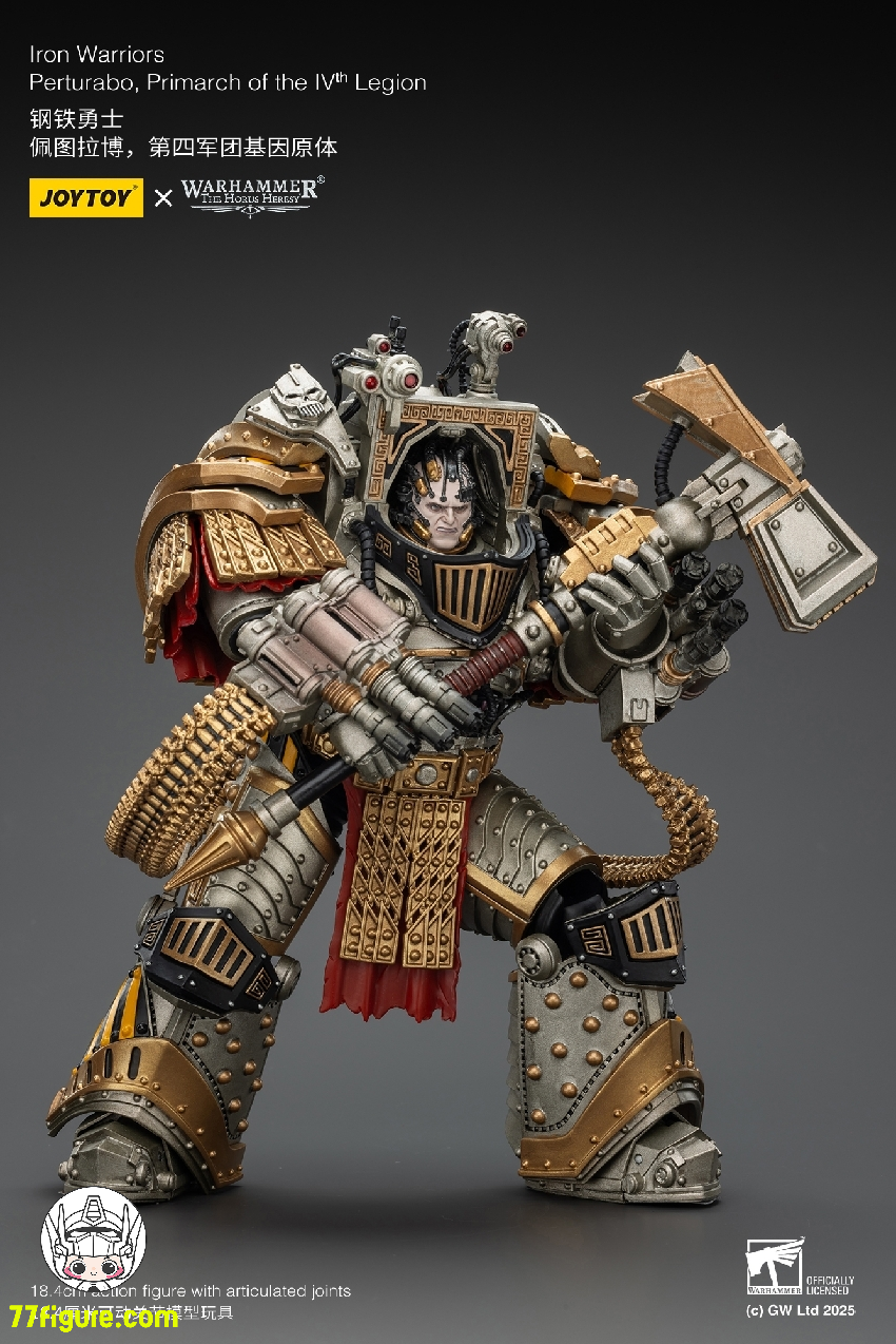 【予約商品】ジョイトイ JoyToy Source 1/18 『ウォーハンマー ホルスの異端』アイアン・ウォリアーズ 第4軍団のプライマーク パータラボ 塗装済み可動フィギュア
