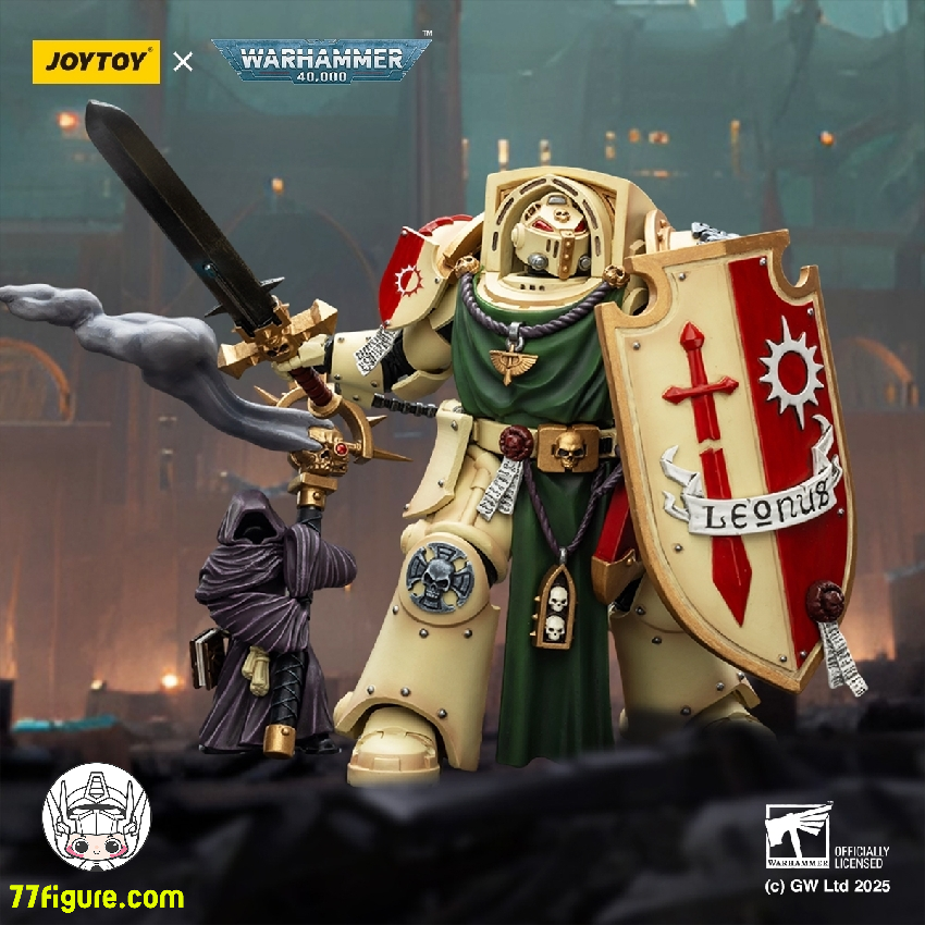 【予約商品】ジョイトイ JoyToy Source 1/18 『ウォーハンマー40K』ダーク エンジェル デスウィングナイト2 パワーソードストームシールドとダークウォッチャー付き 塗装済み可動フィギュア