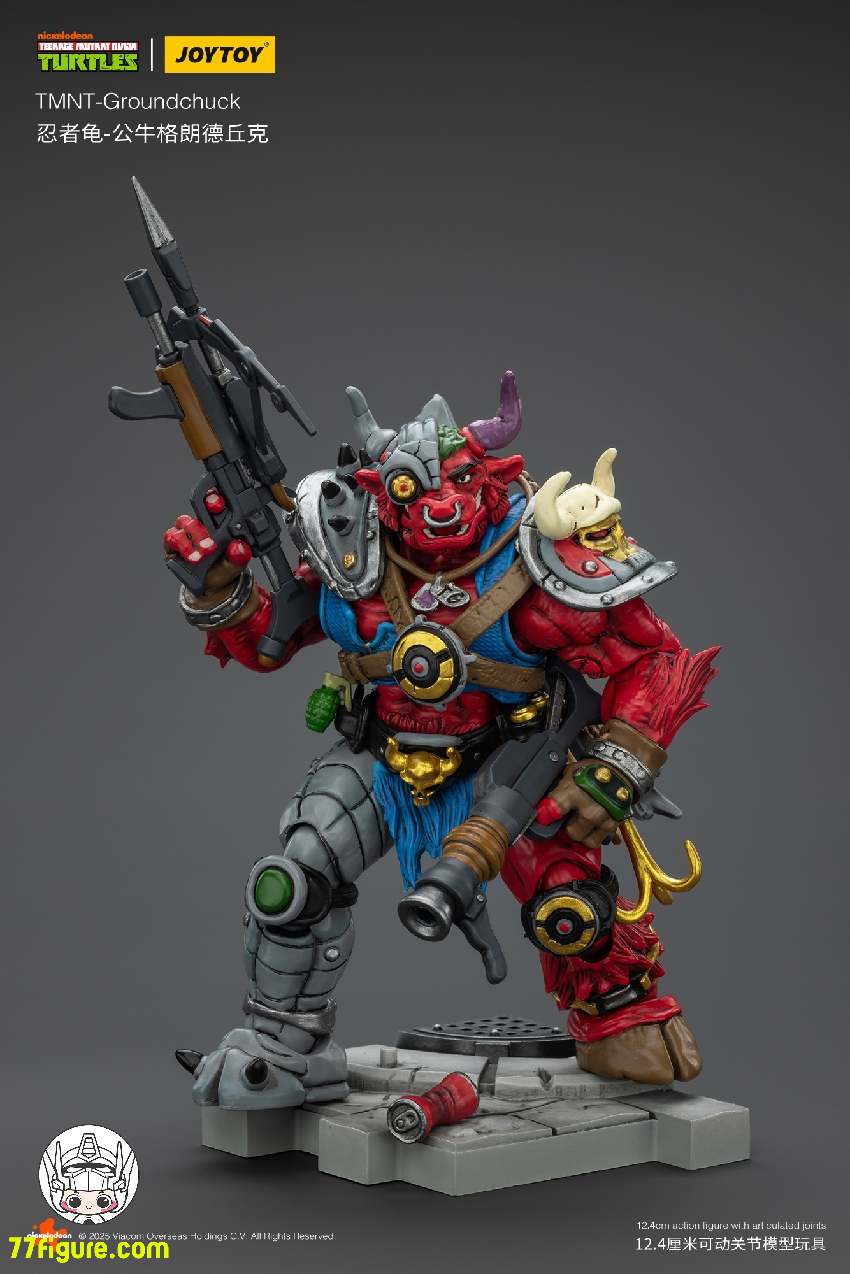 【品切れ】ジョイトイ JoyToy 1/18 ティーンエイジ ミュータント ニンジャ タートルズ 『TMNT 』グランドチャック 塗装済み可動フィギュア