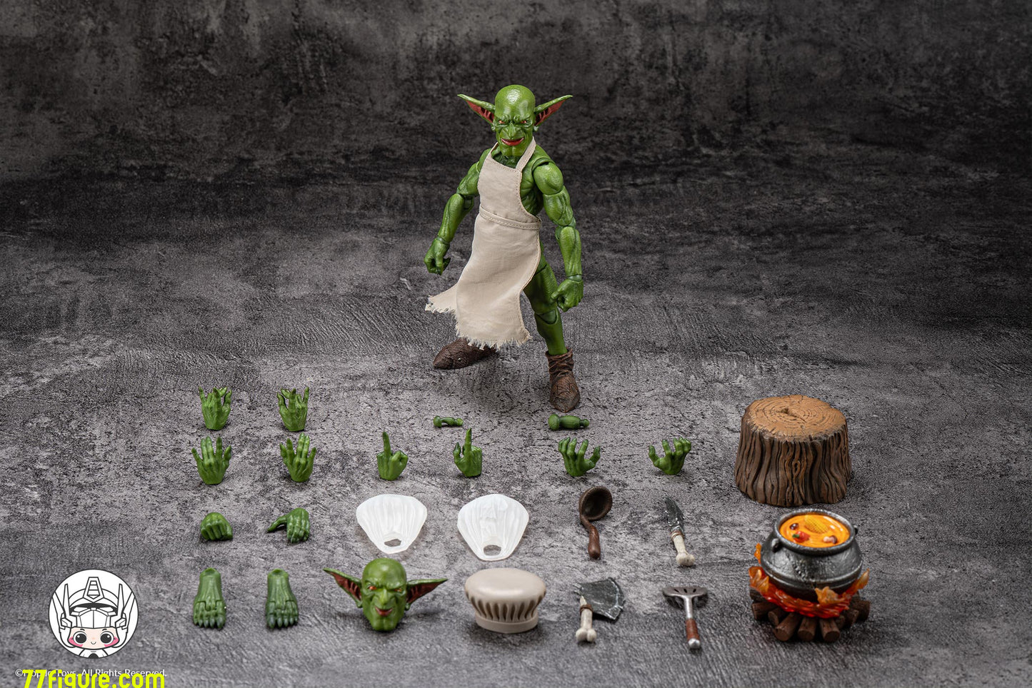 【予約商品】HopDo Toys 1/12 ゴブリン族のシェフ ゴブリン 塗装済み可動フィギュア