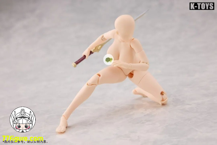【予約商品】K Toys 1/12 KT02A 日系アニメ風 豊満な女性素体 白肌 塗装済み可動フィギュア