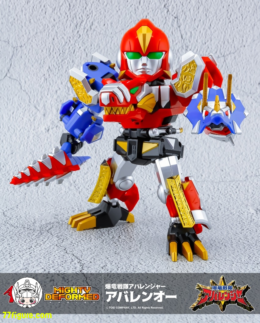 【予約商品】Action Toys MIGHTY DEFORMED 恐竜戦隊ジュウレンジャー アバレンオー 塗装済み可動フィギュア