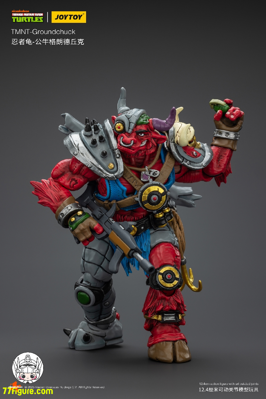 【品切れ】ジョイトイ JoyToy 1/18 ティーンエイジ ミュータント ニンジャ タートルズ 『TMNT 』グランドチャック 塗装済み可動フィギュア