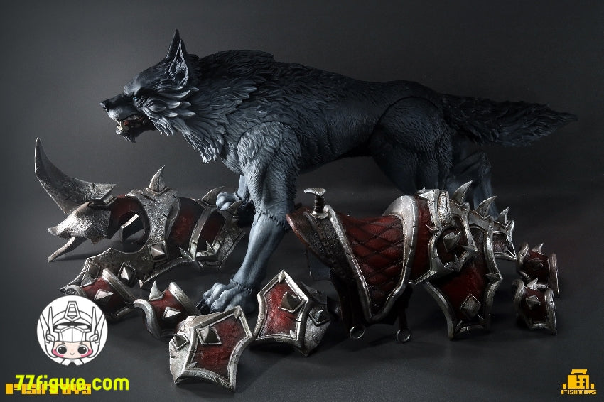 【品切れ】魚卜イズ「ウェイストランド」シリーズ 灰狼 塗装済み可動フィギユア