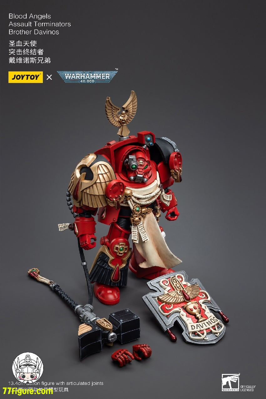 【品切れ】ジョイトイ JoyToy Source 1/18 『ウォーハンマー40K』ブラッドエンジェル 突撃終結者 ダビノス兄弟 塗装済み可動フィギュア