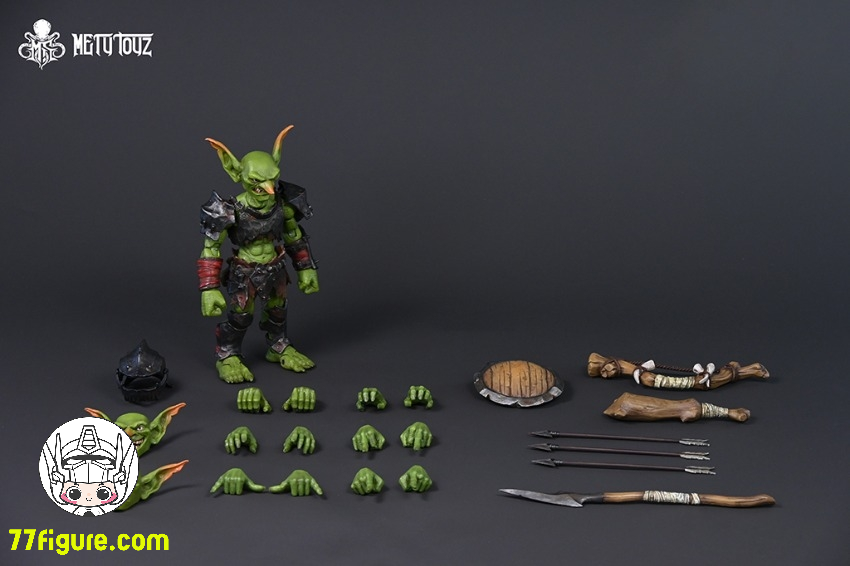 【先行販売】Metytoyz 冒険者の世界 ゴブリン探検隊 ゴブリン戦士マイルズ・アイアンシールド 塗装済み可動フィギュア