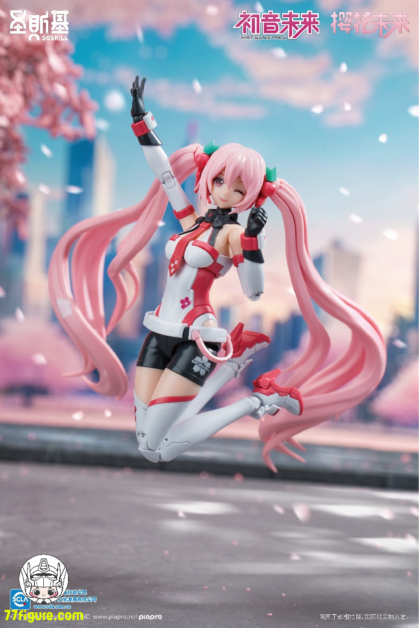 【品切れ】SOSKILL 1/12 初音ミク シリーズ 桜ミク プラモデル