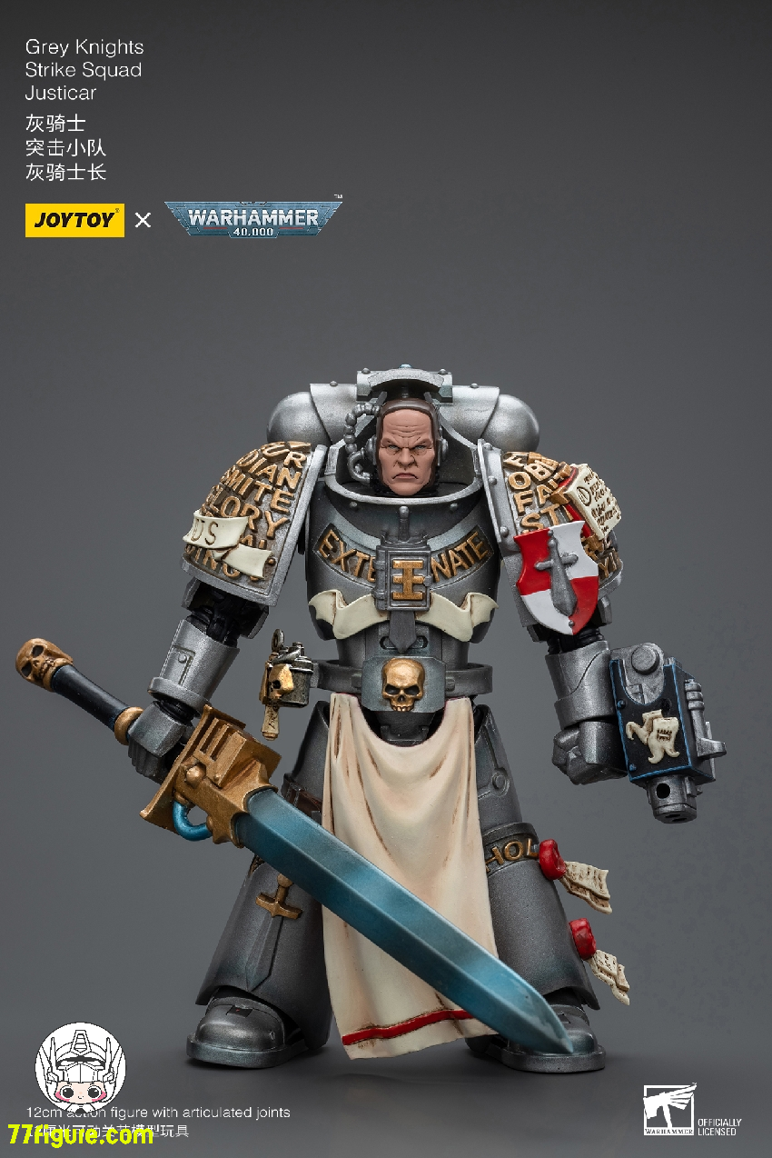 【品切れ】ジョイトイ JoyToy Source 1/18 『ウォーハンマー40K』グレイナイツ ストライク分隊 ジャスティカー 塗装済み可動フィギュア