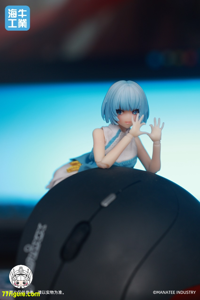 【予約商品】Manatee Industry 海牛工業 1/12 Mex-01 デスクトップウォーズ ヨガの日 イナンナ(青髪) 塗装済み可動フィギュア