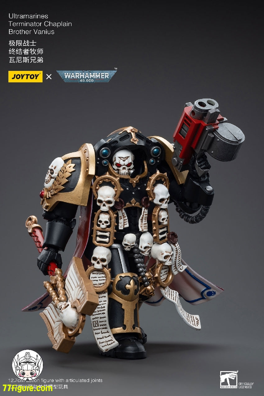 【品切れ】ジョイトイ JoyToy Source 1/18 『ウォーハンマー40K』ウルトラマリーン ターミネーター牧師 ブラザー・ヴァニウス 塗装済み可動フィギュア