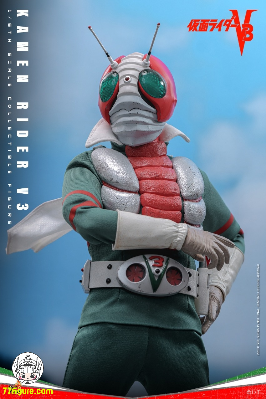 【予約商品】HotToys 1/6 TMS162B 仮面ライダーV3 風見志郎 限定版 塗装済み可動フィギュア