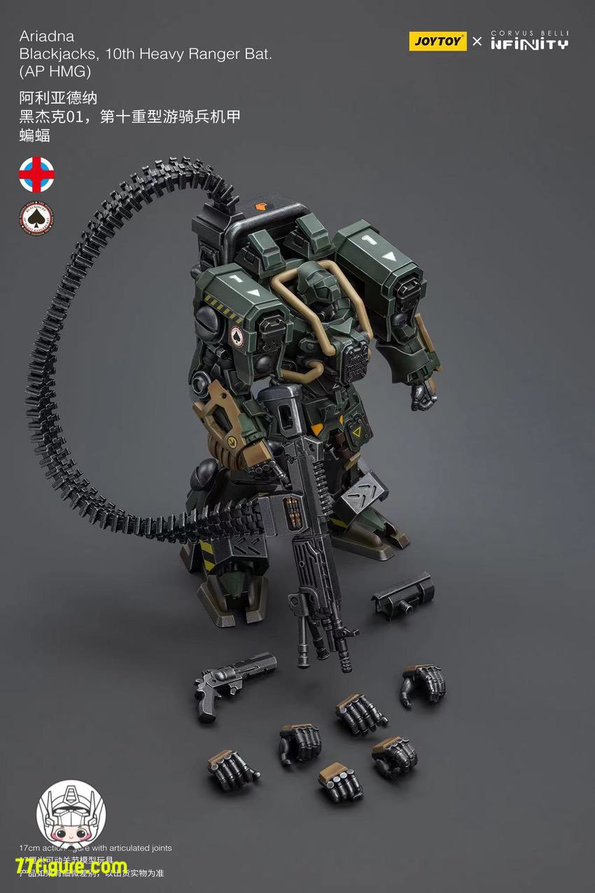 【品切れ】ジョイトイ JoyToy Source 1/18 『Infinity』アリアドナ ブラックジャックス 10 番目のヘビーレンジャー バット (AP HMG) 塗装済み可動フィギュア