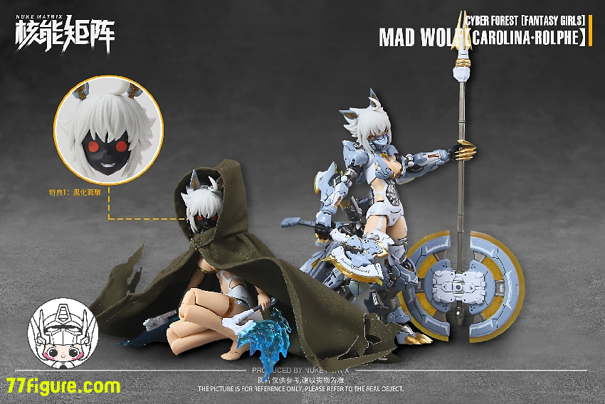 【品切れ】Nuke Matrix 1/12 「ファンタジーガール・サイバーフォレスト」マッドウルフ カロリーナ・ロルフ プラモデル