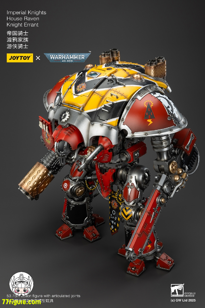 【予約商品】ジョイトイ JoyToy Source 1/18 『ウォーハンマー40K』インペリアル ナイト ハウス レイヴン ナイト エラント 塗装済み可動フィギュア