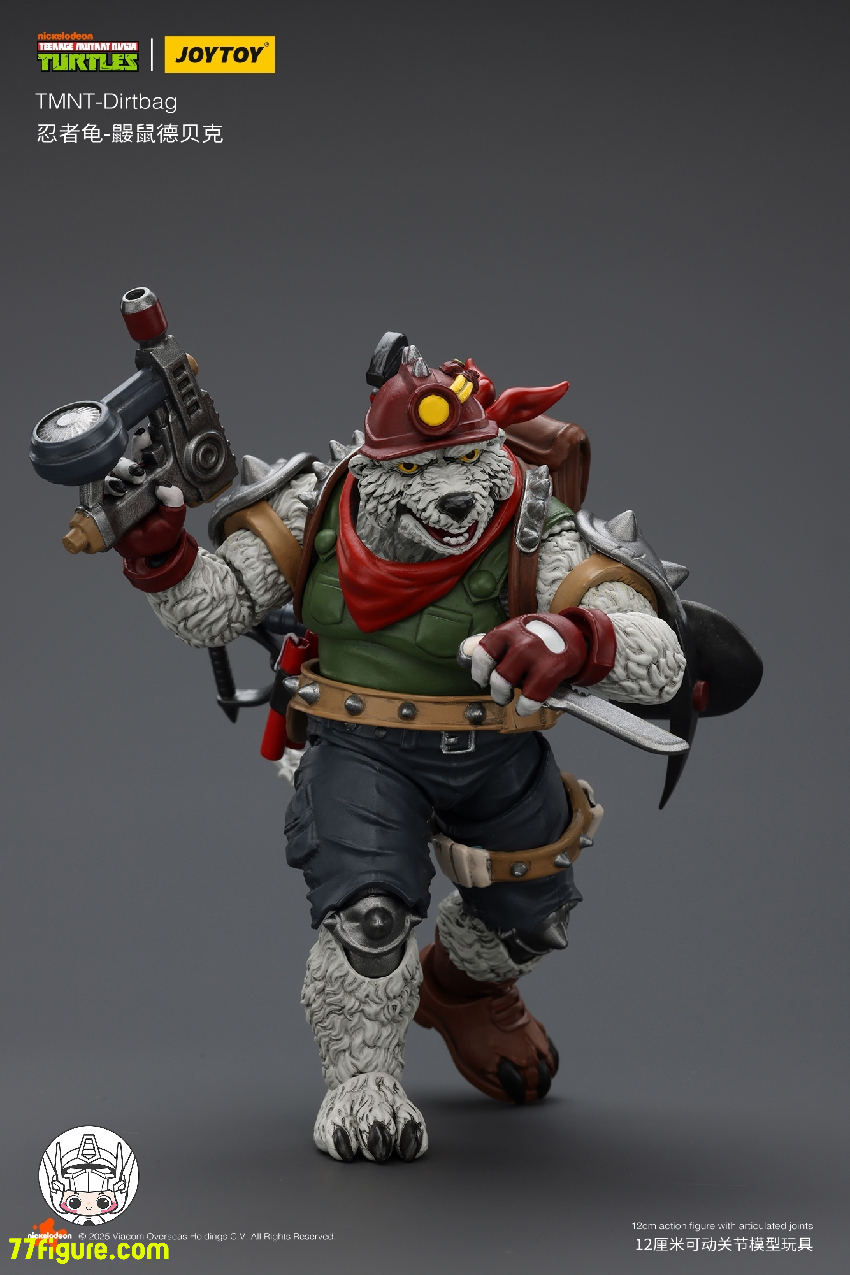 【品切れ】ジョイトイ JoyToy 1/18 ティーンエイジ ミュータント ニンジャ タートルズ 『TMNT 』ダートバッグ 塗装済み可動フィギュア