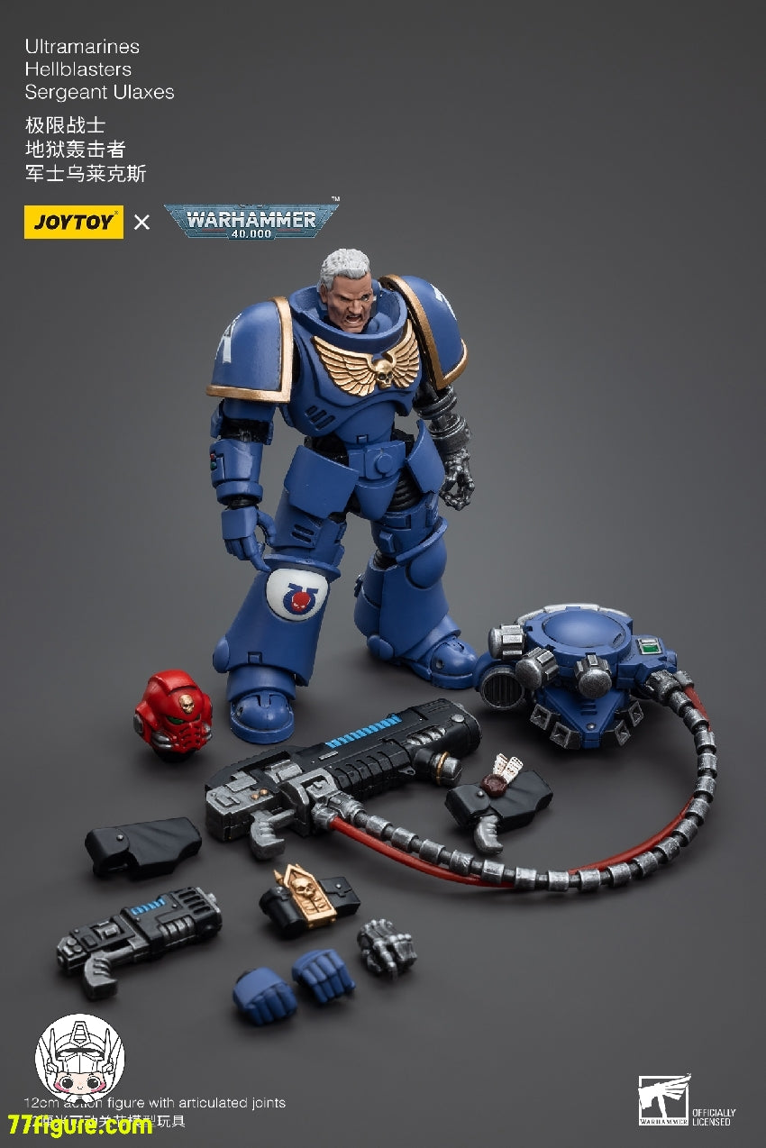 【品切れ】ジョイトイ JoyToy Source 1/18 『ウォーハンマー40K』ウルトラマリン ヘルブラスター サージャント ウラクセス 塗装済み可動フィギュア