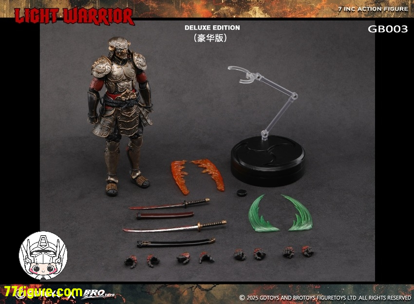 【予約受付終了】Brotoys 1/12 GB003 光武士 豪華版 塗装済み可動フィギュア