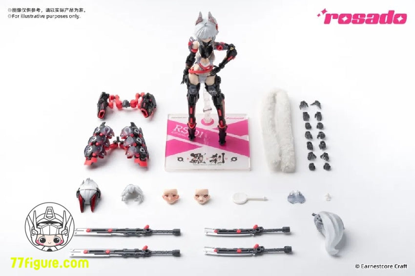 【品切れ】核誠治造 Earnestcore Craft 1/10 羅刹·绯狐 塗装済み可動フィギュア