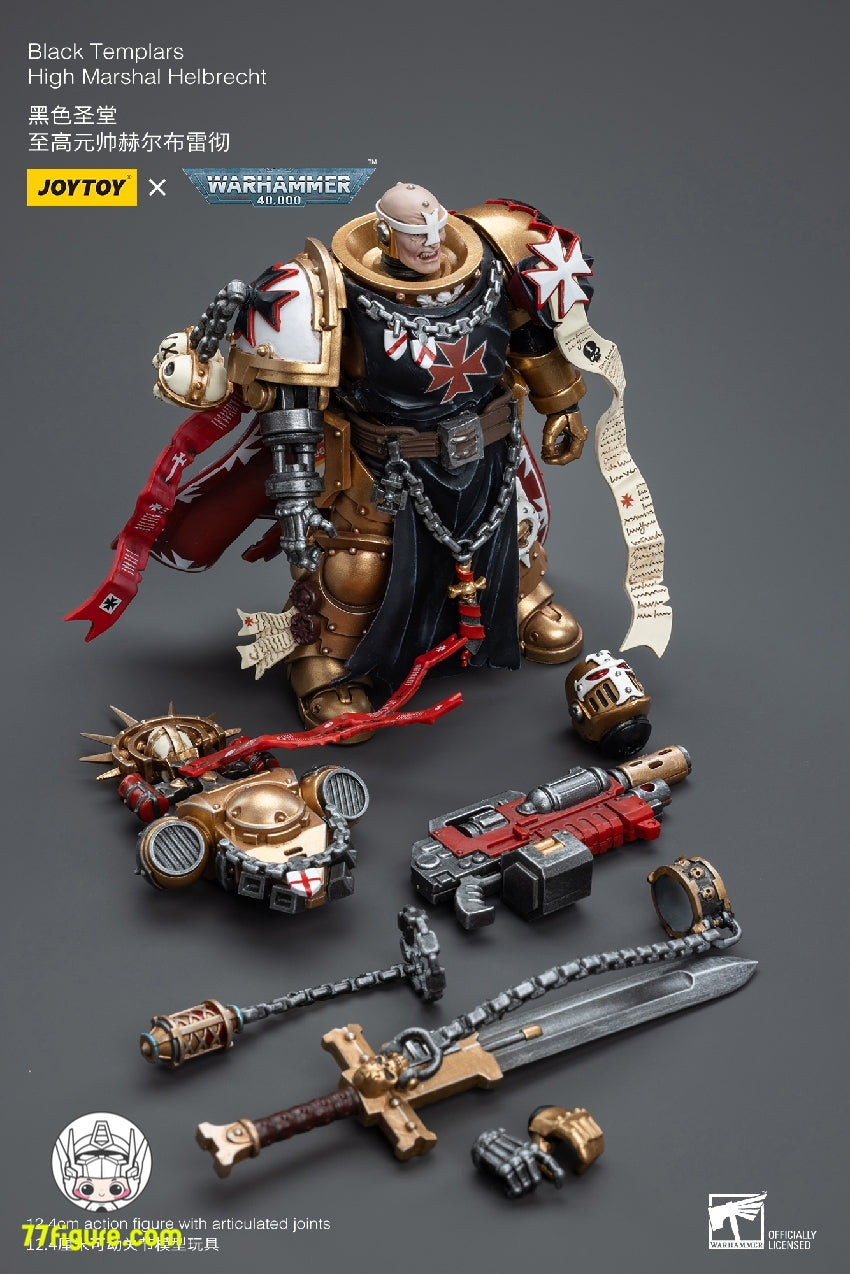 【品切れ】ジョイトイ JoyToy Source 1/18 『ウォーハンマー40K』ブラック テンプル 上級元帥 ヘルブレヒト 塗装済み可動フィギュア
