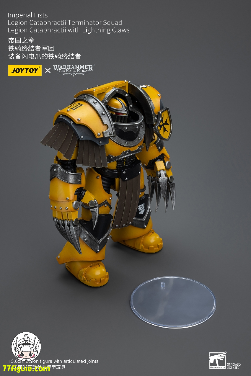 【品切れ】ジョイトイ JoyToy Source 1/18 『ウォーハンマー:ホルスの大逆』インペリアルフィスト 騎兵ターミネーター軍団 騎兵ターミネーター ライトニングクロー付き 塗装済み可動フィギュア