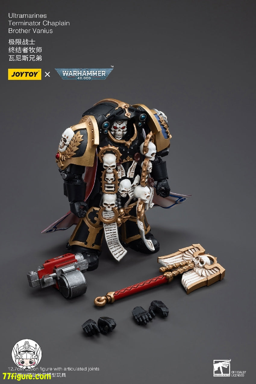 【品切れ】ジョイトイ JoyToy Source 1/18 『ウォーハンマー40K』ウルトラマリーン ターミネーター牧師 ブラザー・ヴァニウス 塗装済み可動フィギュア