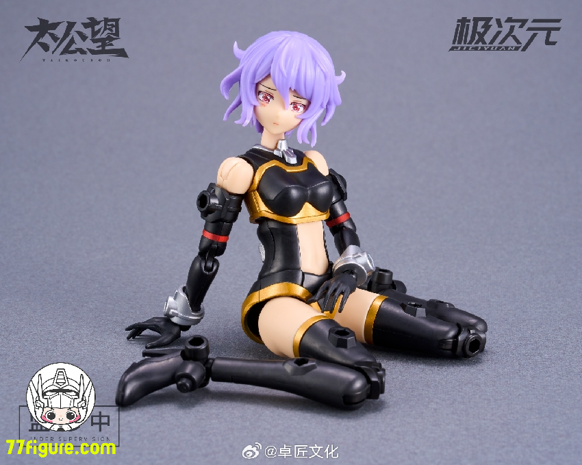【品切れ】将魂姫 MS General 1/12 「太公望」 黒麒×雷神将 プラモデル