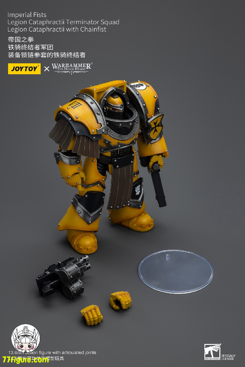 【品切れ】ジョイトイ JoyToy Source 1/18 『ウォーハンマー:ホルスの大逆』インペリアルフィスト 騎兵ターミネーター軍団 騎兵ターミネーター チェインフィスト付き 塗装済み可動フィギュア