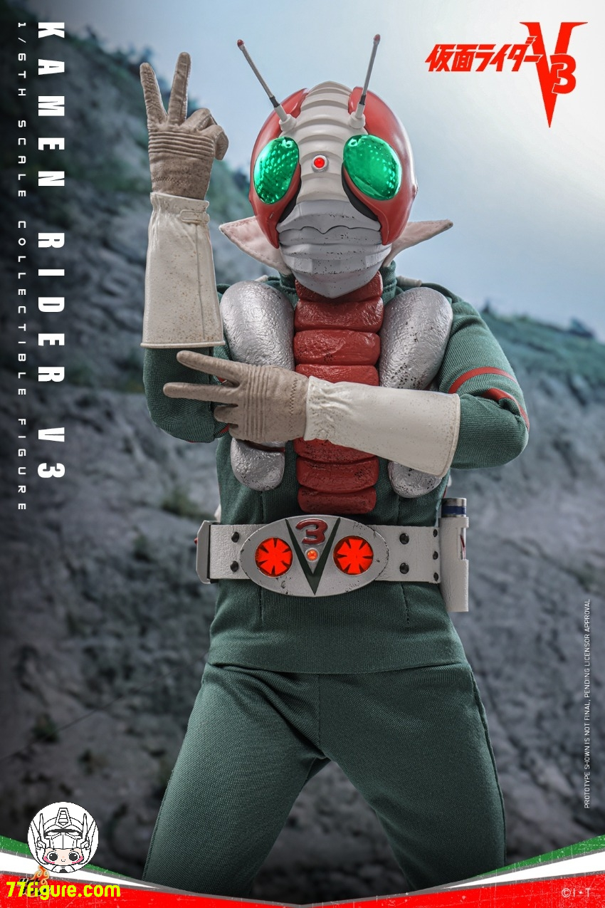 【予約商品】HotToys 1/6 TMS162B 仮面ライダーV3 風見志郎 限定版 塗装済み可動フィギュア