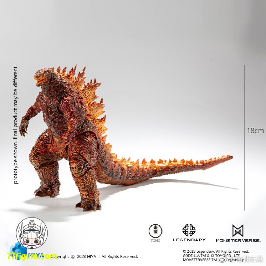 【品切れ】Hiya Toys Exquisite Basic シリーズ ゴジラ: キング・オブ・ザ・モンスター バーニング ゴジラ 塗装済み可動フィギュア