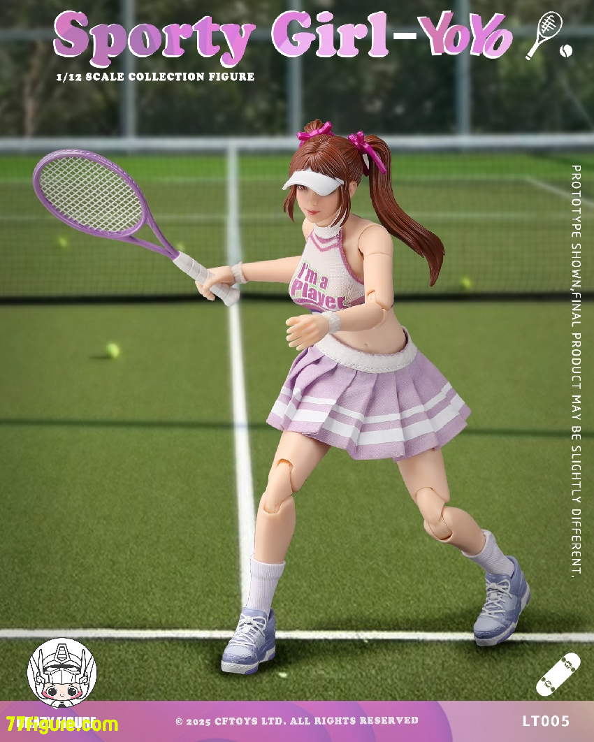 【予約商品】Crazy Figure 1/12 LT005 スポーティガール ヨーヨー 塗装済み可動フィギュア