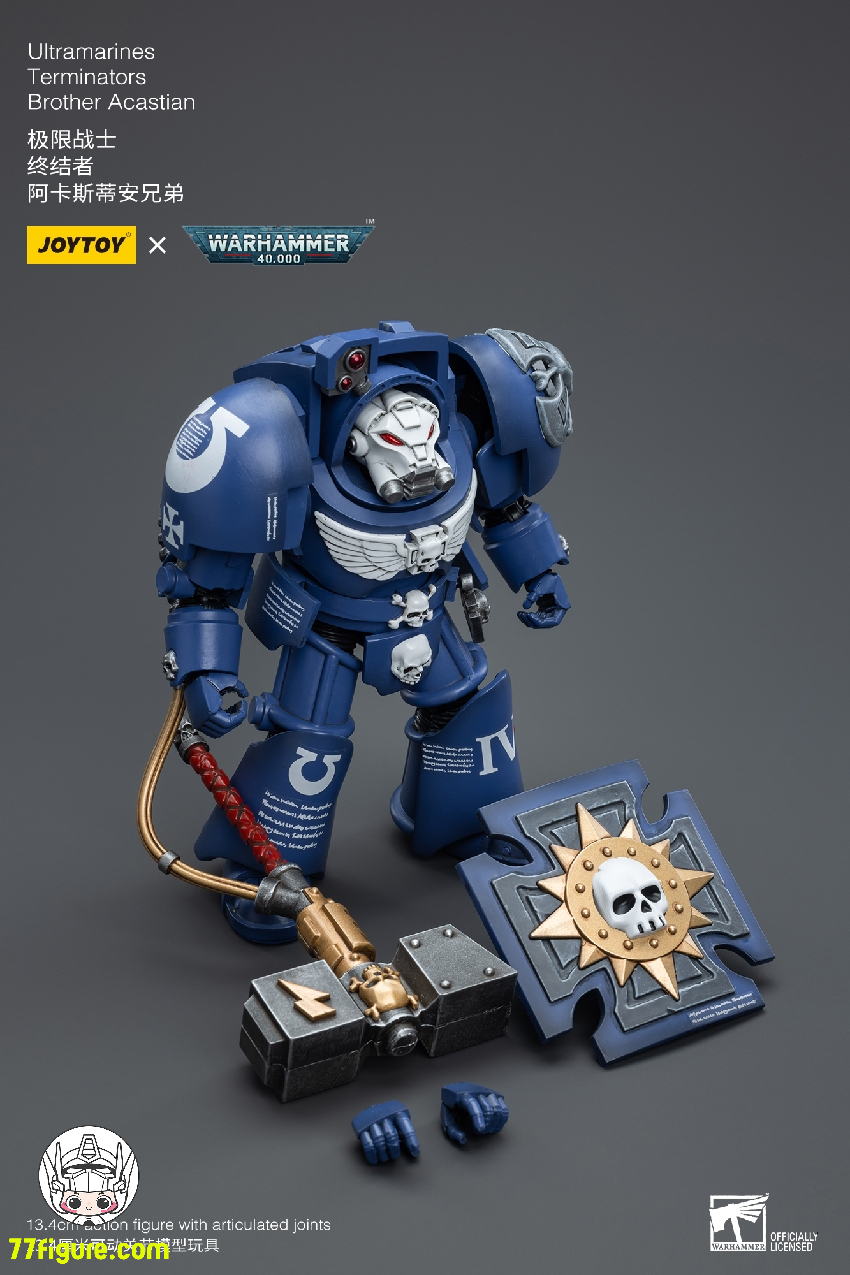 【品切れ】ジョイトイ JoyToy Source 1/18 『ウォーハンマー40K』ウルトラマリン ターミネーター アカスティアン兄弟 塗装済み可動フィギュア