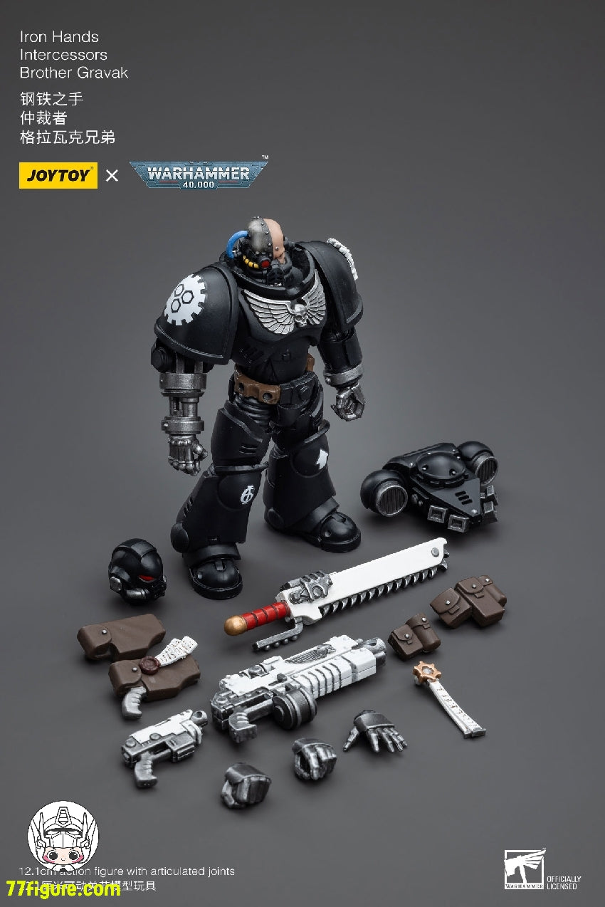 【品切れ】ジョイトイ JoyToy Source 1/18 『ウォーハンマー40K』アイアン ハンズ インターセッサーズ ブラザー グラヴァク 塗装済み可動フィギュア