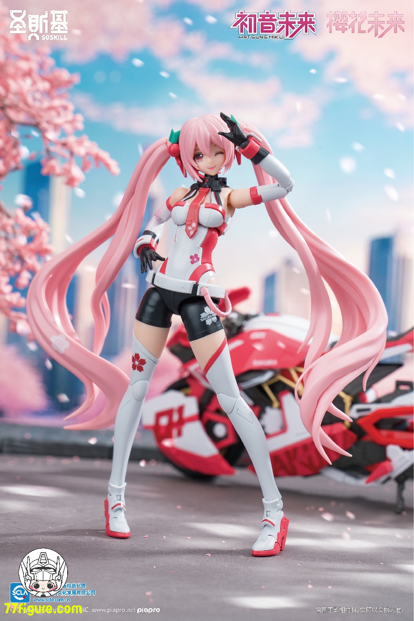 【品切れ】SOSKILL 1/12 初音ミク シリーズ 桜ミク プラモデル