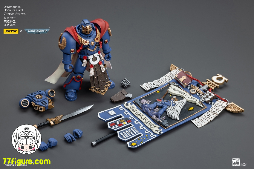 【品切れ】ジョイトイ JoyToy Source 1/18 『ウォーハンマー40K』ウルトラマリン オナーガード チャプターエンシェント 塗装済み可動フィギュア