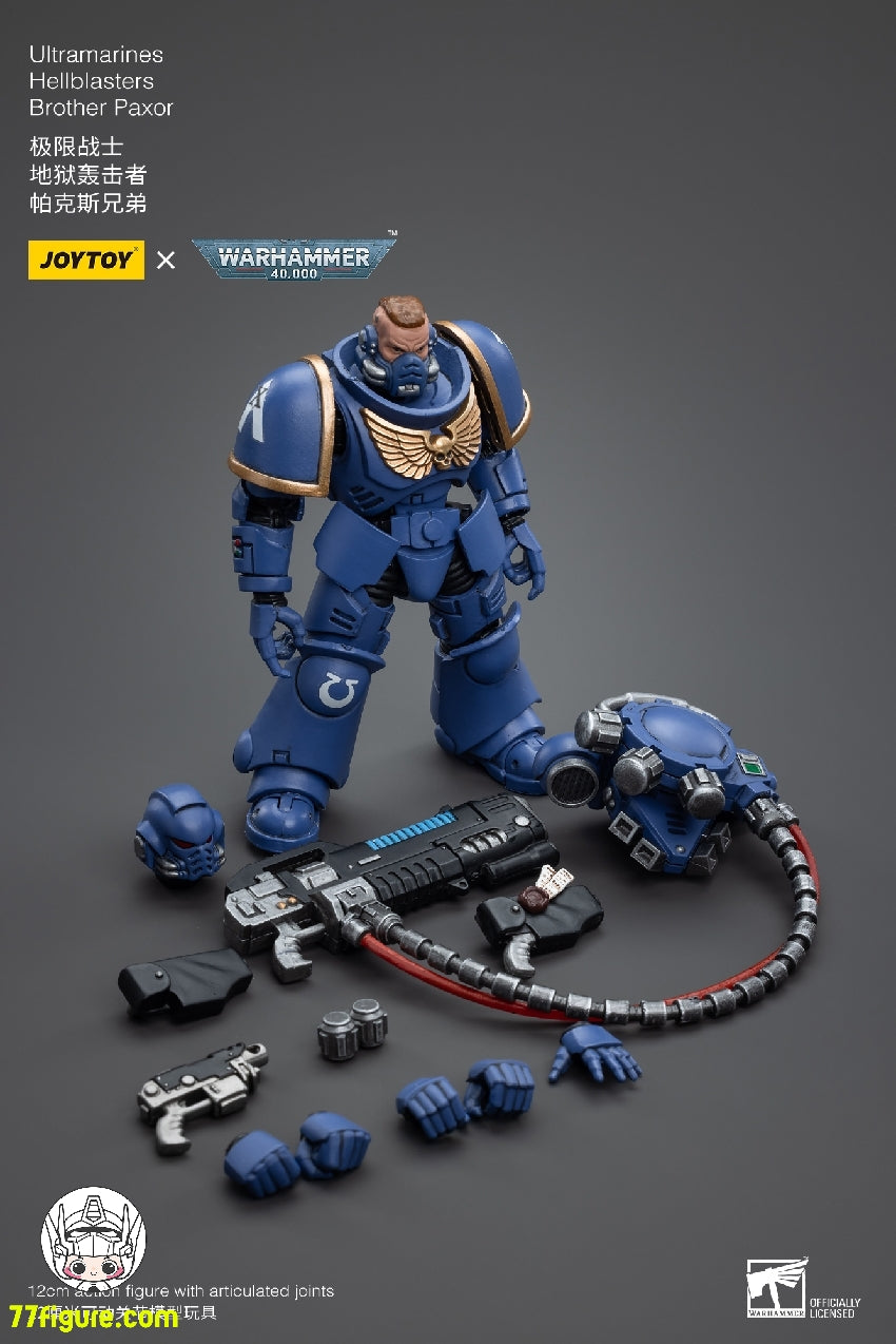 【品切れ】ジョイトイ JoyToy Source 1/18 『ウォーハンマー40K』ウルトラマリン ヘルブラスター ブラザー・パクサー 塗装済み可動フィギュア
