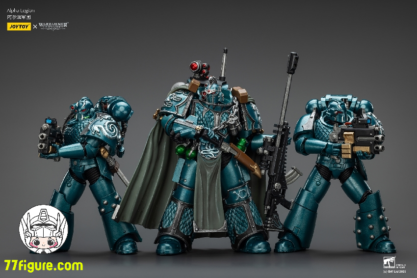 【予約商品】ジョイトイ JoyToy Source 1/18 『ウォーハンマー ホルスの異端』アルファ・レギオン 三体セット 塗装済み可動フィギュア