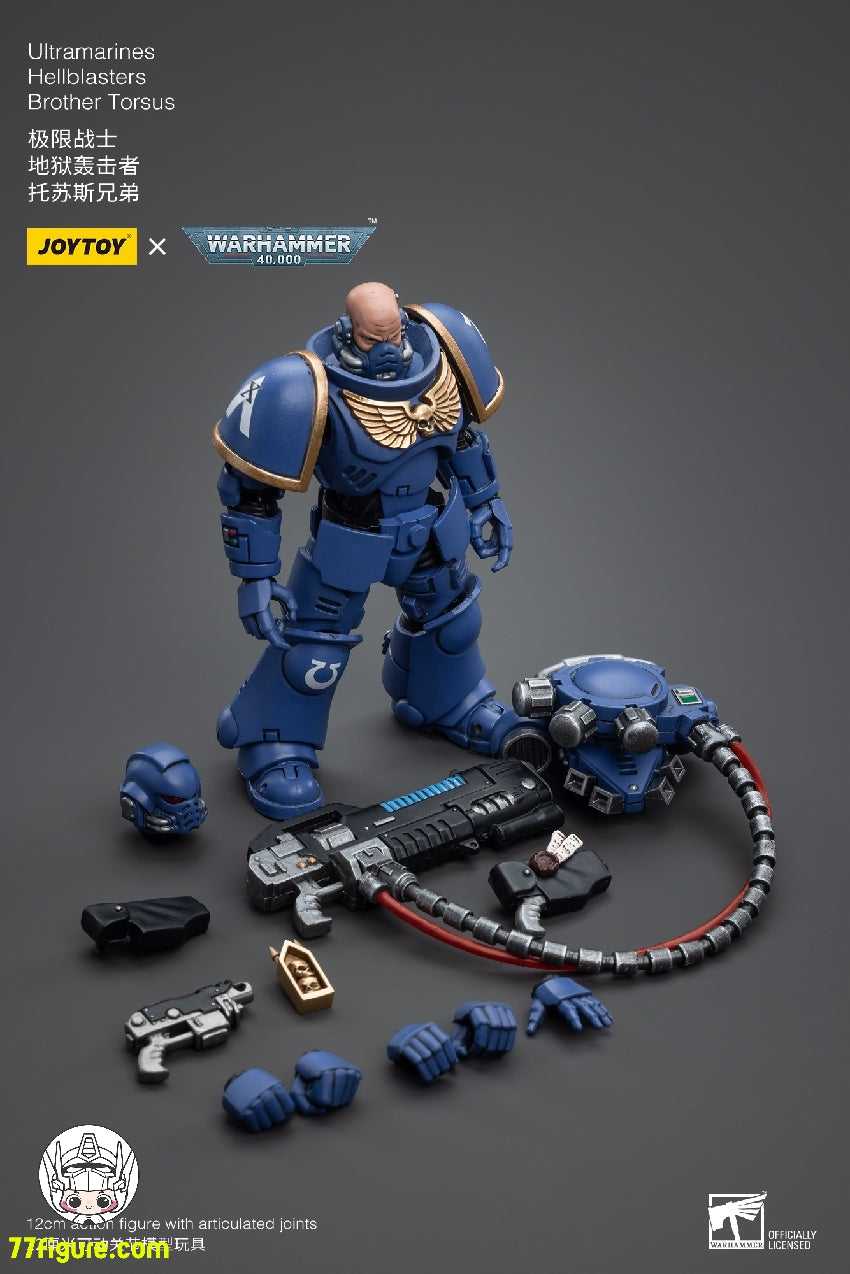 【品切れ】ジョイトイ JoyToy Source 1/18 『ウォーハンマー40K』ウルトラマリン ヘルブラスター ブラザー・トーサス 塗装済み可動フィギュア