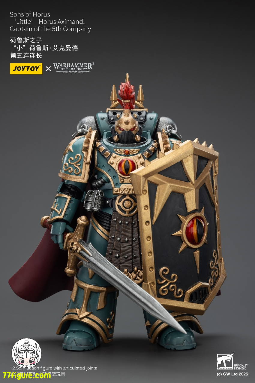 【予約商品】ジョイトイ JoyToy Source 1/18 『ウォーハンマー ホルスの異端』第5中隊長 リトル・ホルス・アクシマンド 塗装済み可動フィギュア